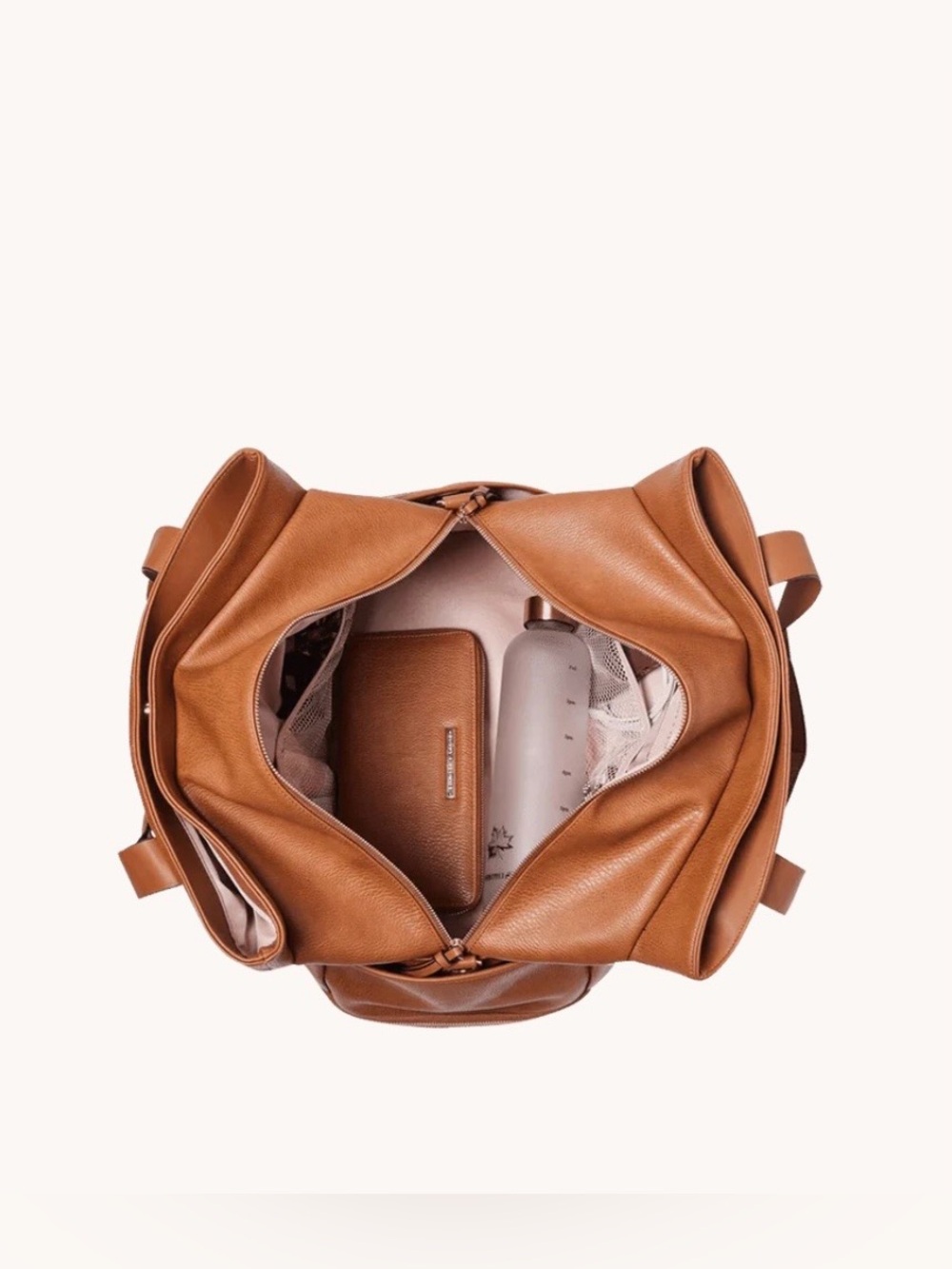 BNWT - Poppy & Peonies Voyageur bag in Cognac - Picture 7 of 14